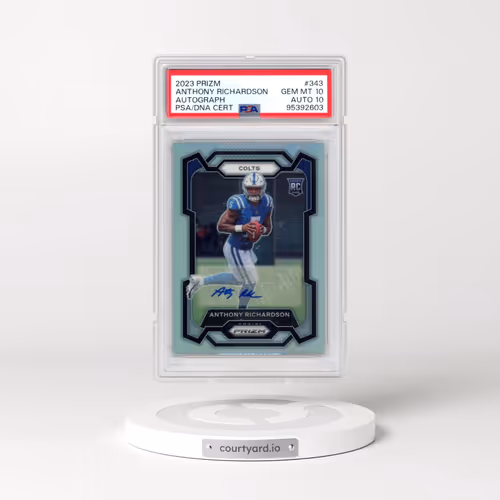 2023 Panini Prizm #343 Anthony Richardson - Autograph (PSA 10 GEM MINT)