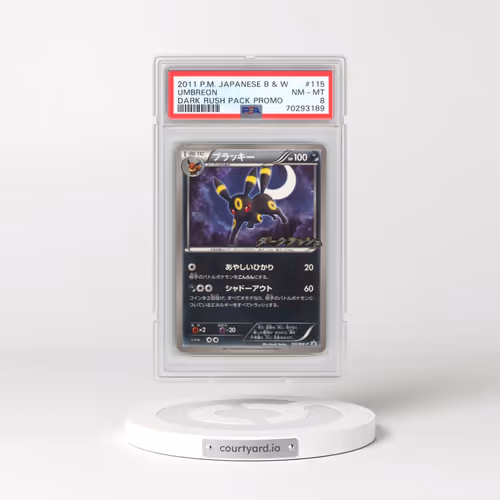 2011 Pokémon Black & White Promo #115 Umbreon - Dark Rush Pack (PSA 8 NM-MT)