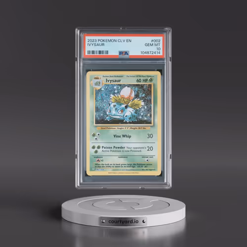 2023 Pokémon CLV-Trading Card Game Classic Venusaur & Lugia EX Deck #002 Ivysaur (PSA 10 GEM MINT)