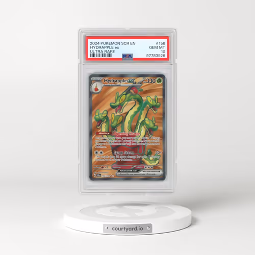 2024 Pokémon Scr EN-Stellar Crown #156 Hydrapple EX - Holo Ultra Rare (PSA 10 GEM MINT)