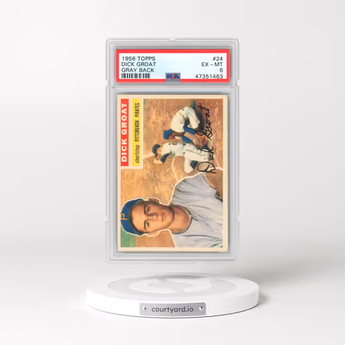 1956 Topps #24 Dick Groat - Gray Back (PSA 6 EX-MT)