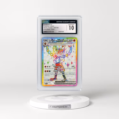 2024 Stellar Crown - SCR EN #157/142 Cinderace ex - Ultra Rare Holo (CGC 10 GEM MINT)