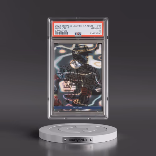 2022 Topps X Lauren Taylor #11 Oneil Cruz - Lava Foil (PSA 10 GEM MINT)