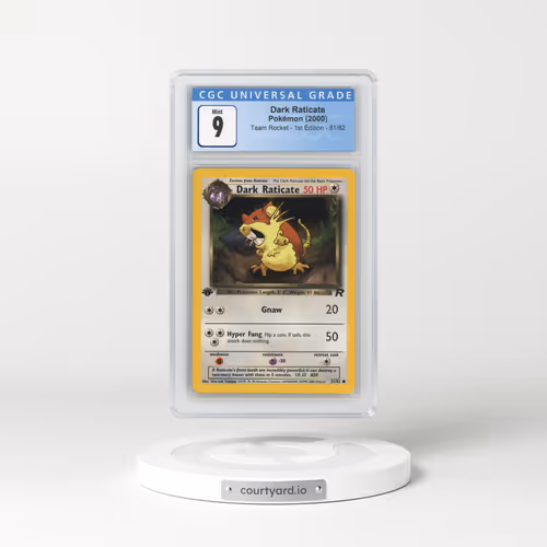 2000 Team Rocket #51/82 Dark Raticate - 1st Edition 1st Edition (CGC 9 MINT)