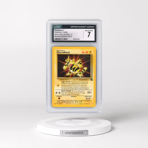 1999 Black Star Promos #2 Electabuzz - Mewtwo Strikes Back (CGC 7 NM)