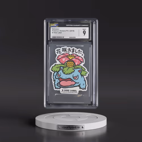 2018 Pokémon Stickers Pt.1 (2018 B-Side Label) - Japanese Venusaur (CGC 9 MINT)