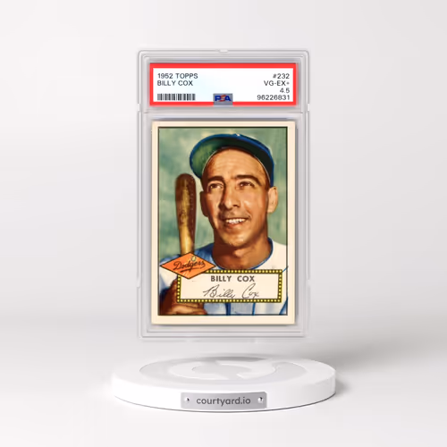 1952 Topps #232 Billy Cox (PSA 4.5 VG-EX+)