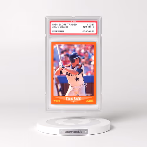 1988 Score Traded #103T Craig Biggio (PSA 8 NM-MT)