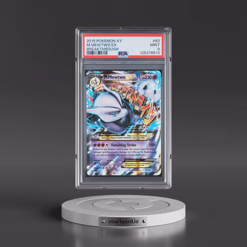 2015 Pokémon XY Breakthrough #63 M Mewtwo EX - Holo (PSA 9 MINT)
