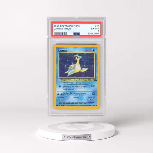 1999 Pokémon Fossil #10 Lapras - Holo (PSA 6 EX-MT)