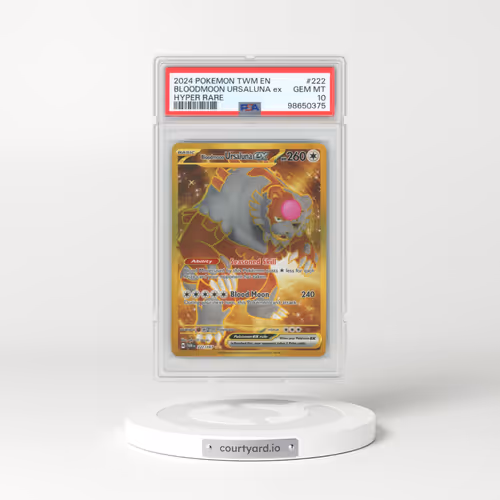 2024 Pokémon Twm EN-Twilight Masquerade #222 Bloodmoon Ursaluna EX - Holo Hyper Rare (PSA 10 GEM MINT)