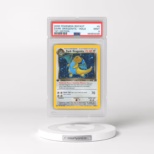 2000 Pokémon Rocket #5 Dark Dragonite - 1st Edition Holo (PSA 9 MINT)