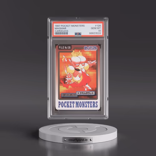 1997 Pocket Monsters Carddass #126 Magmar (PSA 10 GEM MINT)