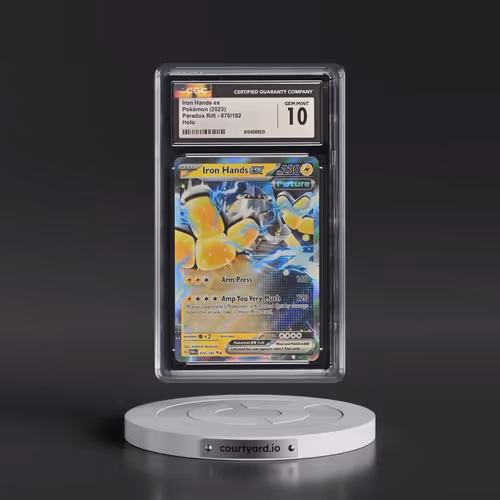 2023 Pokémon Par EN-Paradox Rift #070 Iron Hands EX - Holo (CGC 10 GEM MINT)