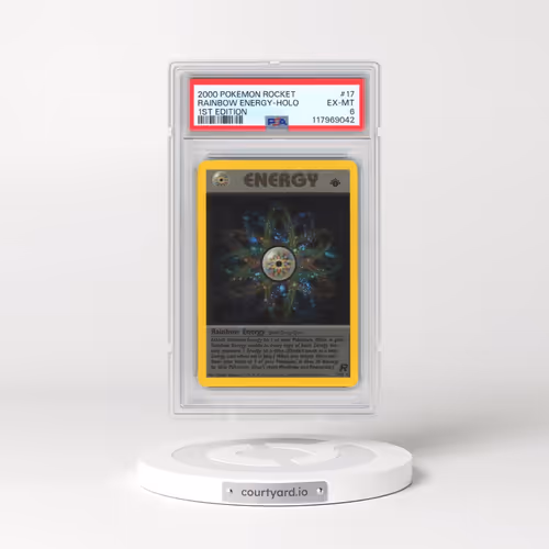 2000 Pokémon Rocket #17 Rainbow Energy - 1st Edition Holo (PSA 6 EX-MT)