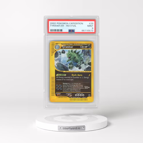 2002 Pokémon Expedition #29 Tyranitar - Reverse Foil (PSA 9 MINT)