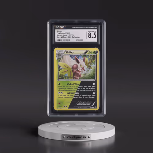 2016 Steam Siege #11/114 Shiftry - Cosmos Holo (Cos. Holo) Sun & Moon Knock Out Collection (CGC 8.5