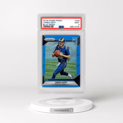 2016 Panini Prizm #208 Jared Goff - Blue Prizm (PSA 9 MINT)