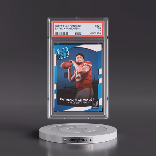 2017 Panini Donruss #327 Patrick Mahomes II (PSA 7 NM)