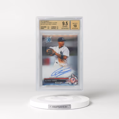 2017 Bowman Chrome Prospect Autographs #CPAGT Gleyber Torres (BGS 9.5 GEM MINT)