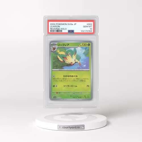 2024 Pokémon Sv8a-Terastal Fest EX #002 Leafeon - Reverse Holo (PSA 10 GEM MINT)