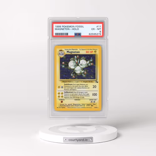1999 Pokémon Fossil #11 Magneton - Holo (PSA 6 EX-MT)