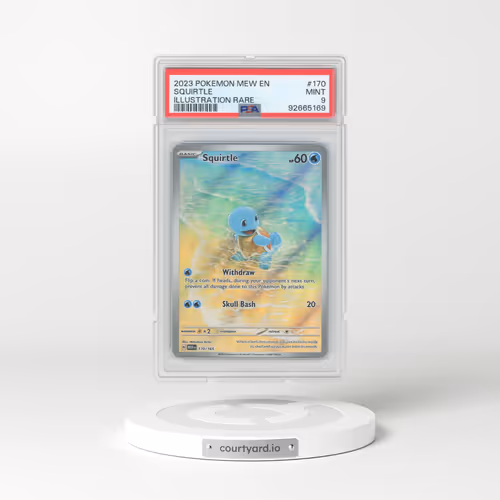 2023 Pokémon 151 #170 Squirtle - Full Art Holo (PSA 9 MINT)