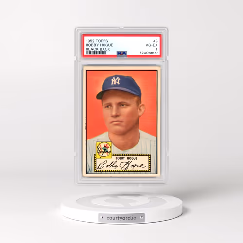 1952 Topps #9 Bobby Hogue - Black Back (PSA 4 VG-EX)
