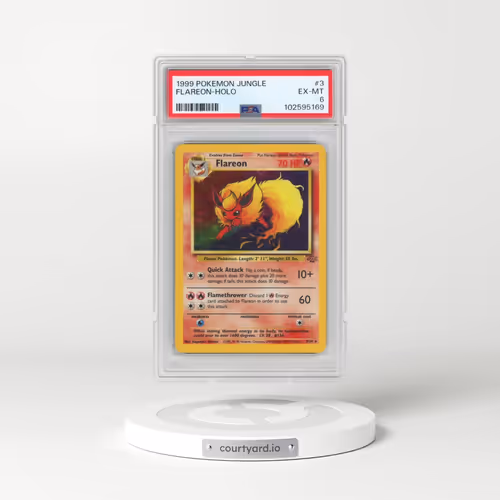1999 Pokémon Jungle #3 Flareon - Holo (PSA 6 EX-MT)