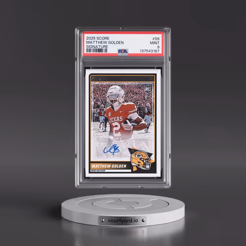 2025 Panini Score #56 Matthew Golden - Signature (PSA 9 MINT)