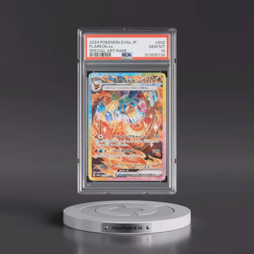2024 Pokémon Sv8a-Terastal Fest EX #202 Flareon EX - Holo Special Art Rare (PSA 10 GEM MINT)