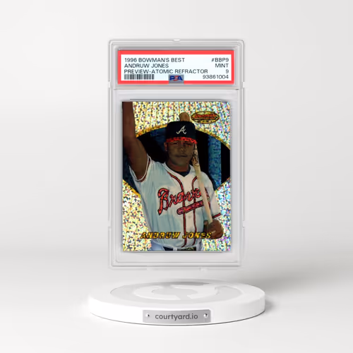 1996 Bowman's Best Preview #BBP9 Andruw Jones - Atomic Refractor (PSA 9 MINT)