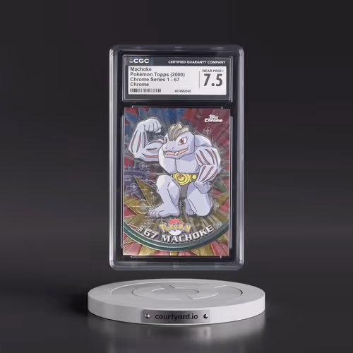 2000 Chrome Series 1 #67 Machoke - Chrome (Topps Chrome Stamp on Front of Card) (CGC 7.5 NM+)