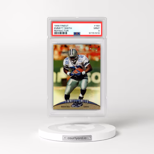 1998 Finest #160 Emmitt Smith - Refractor (PSA 9 MINT)