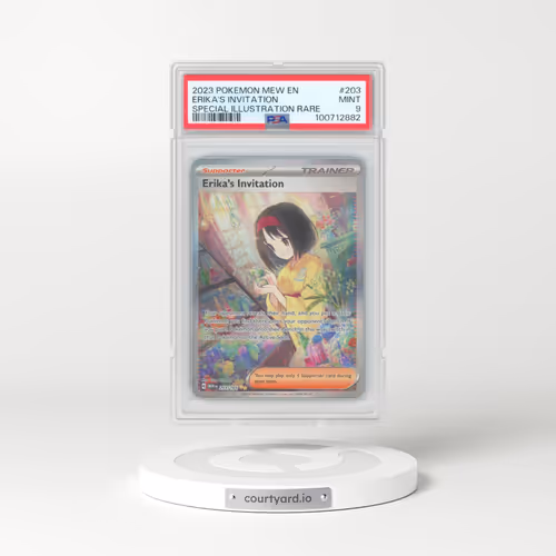 2023 Pokémon Mew EN-151 #203 Erika's Invitation - Special Illustration Rare (PSA 9 MINT)
