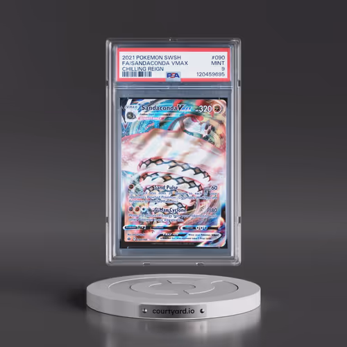 2021 Pokémon Sword & Shield Chilling Reign #090 Sandaconda Vmax - Full Art (PSA 9 MINT)