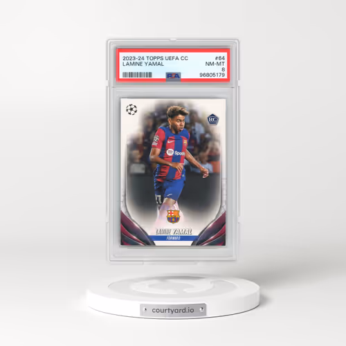 2023-24 Topps UEFA Club Competitions #64 Lamine Yamal (PSA 8 NM-MT)