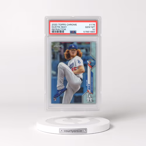2020 Topps Chrome #176 Dustin May - Refractor (PSA 10 GEM MINT)