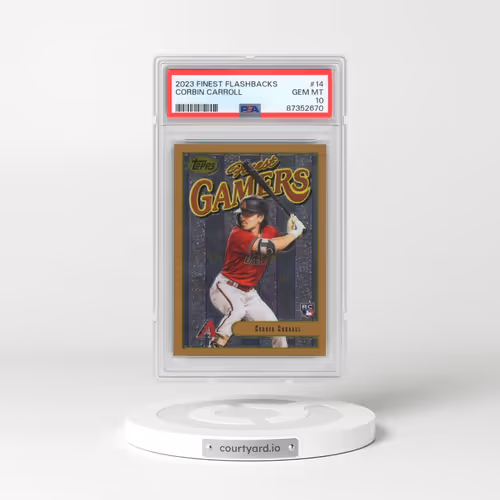 2023 Topps Finest Flashbacks #14 Corbin Carroll (PSA 10 GEM MINT)