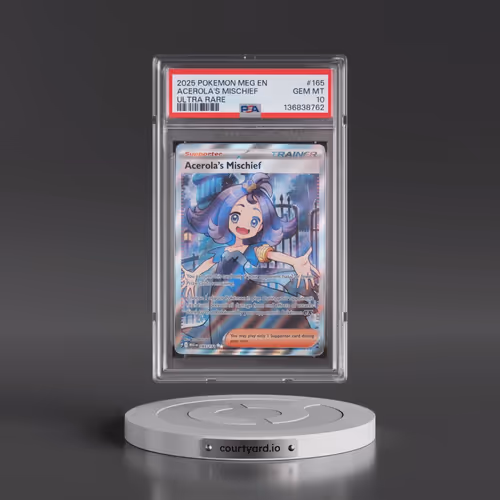 2025 Pokémon Meg EN-Mega Evolution #165 Acerola's Mischief - Ultra Rare (PSA 10 GEM MINT)