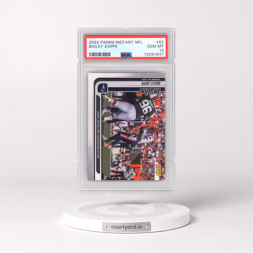 2022 Panini Instant NFL #62 Bailey Zappe (PSA 10 GEM MINT)