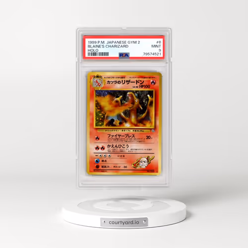1999 Pokémon Gym 2 #6 Blaine's Charizard - Holo (PSA 9 MINT)