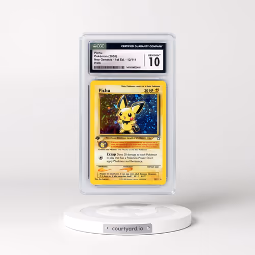 2000 Neo Genesis #12/111 Pichu - 1st Edition Holo (CGC 10 GEM MINT)