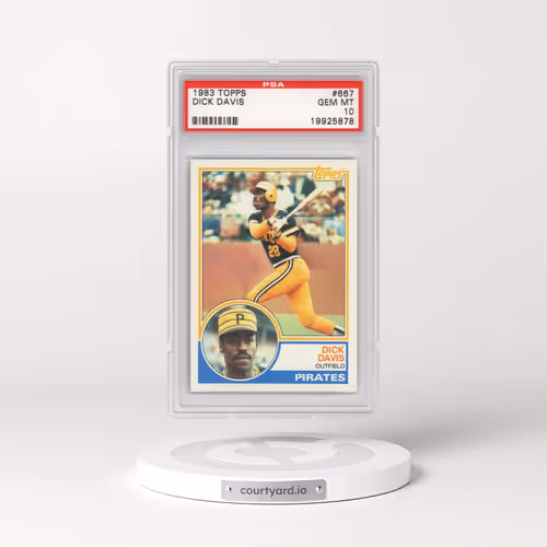 1983 Topps #667 Dick Davis (PSA 10 GEM MINT)