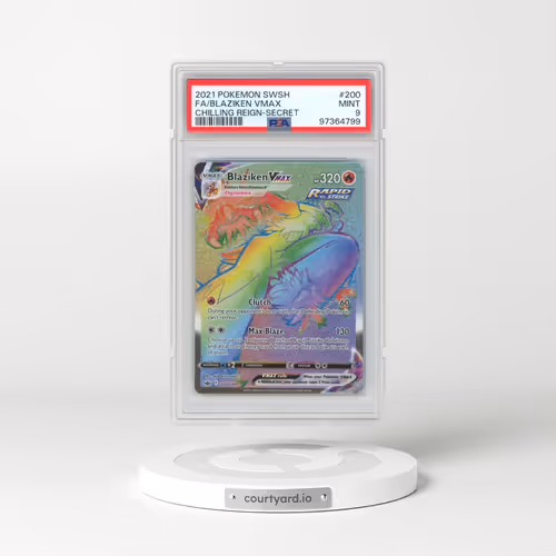 2021 Pokémon Sword & Shield Chilling Reign #200 Blaziken Vmax - Full Art Secret (PSA 9 MINT)