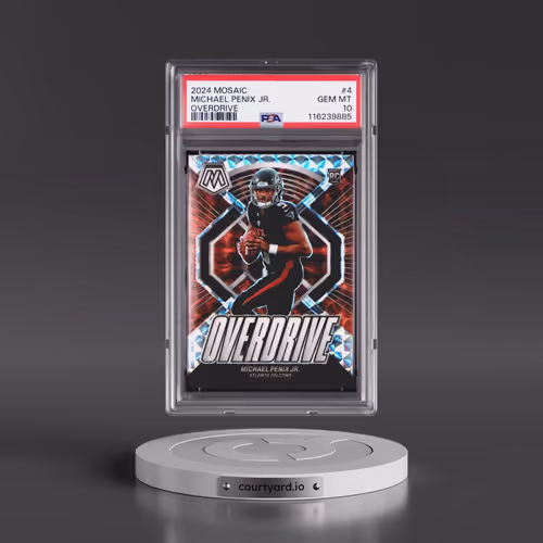 2024 Panini Mosaic Overdrive #4 Michael Penix Jr. (PSA 10 GEM MINT)