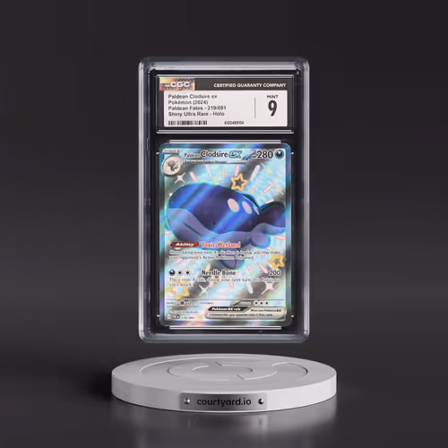 2024 Paldean Fates - PAF EN #219/091 Paldean Clodsire ex - Shiny Ultra Rare Holo (CGC 9 MINT)