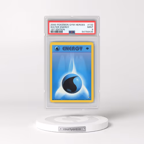 2000 Pokémon Gym Heroes #132 Water Energy - 1st Edition (PSA 9 MINT)