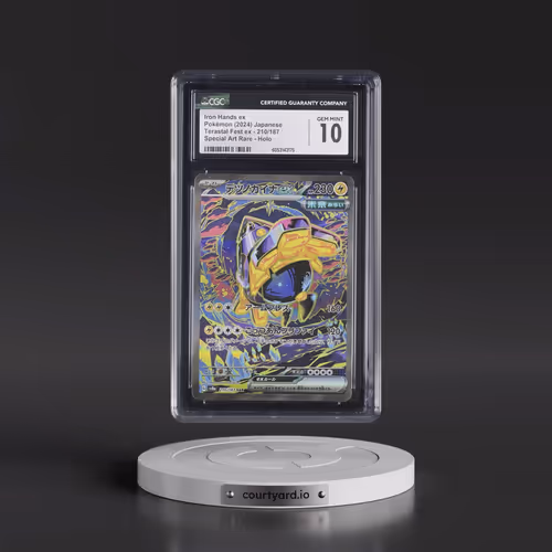 2024 High Class Pack: Terastal Fest ex - sv8a #210/187 Iron Hands ex - Special Art Rare Holo (CGC 10
