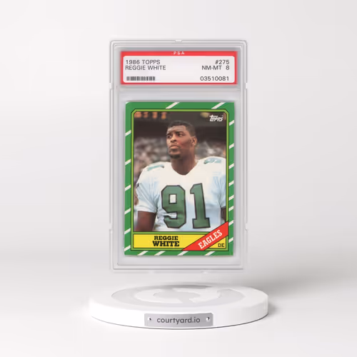 1986 Topps #275 Reggie White (PSA 8 NM-MT)